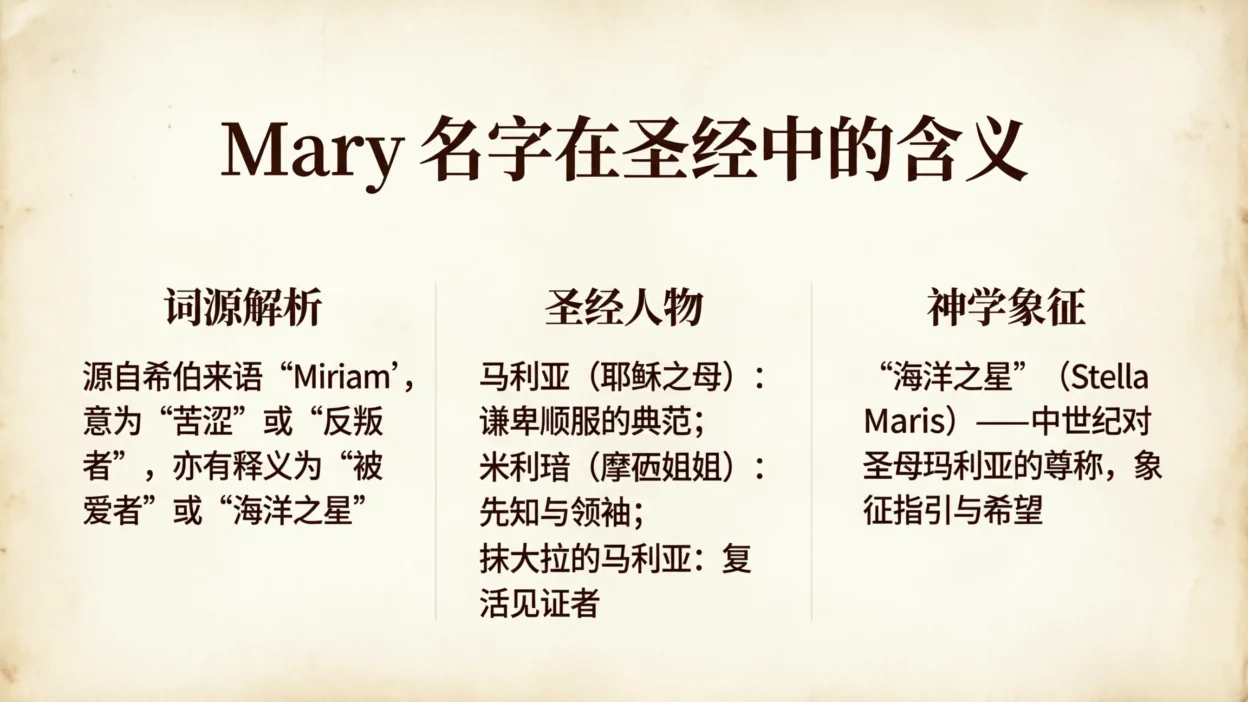 mary name meaning in bible