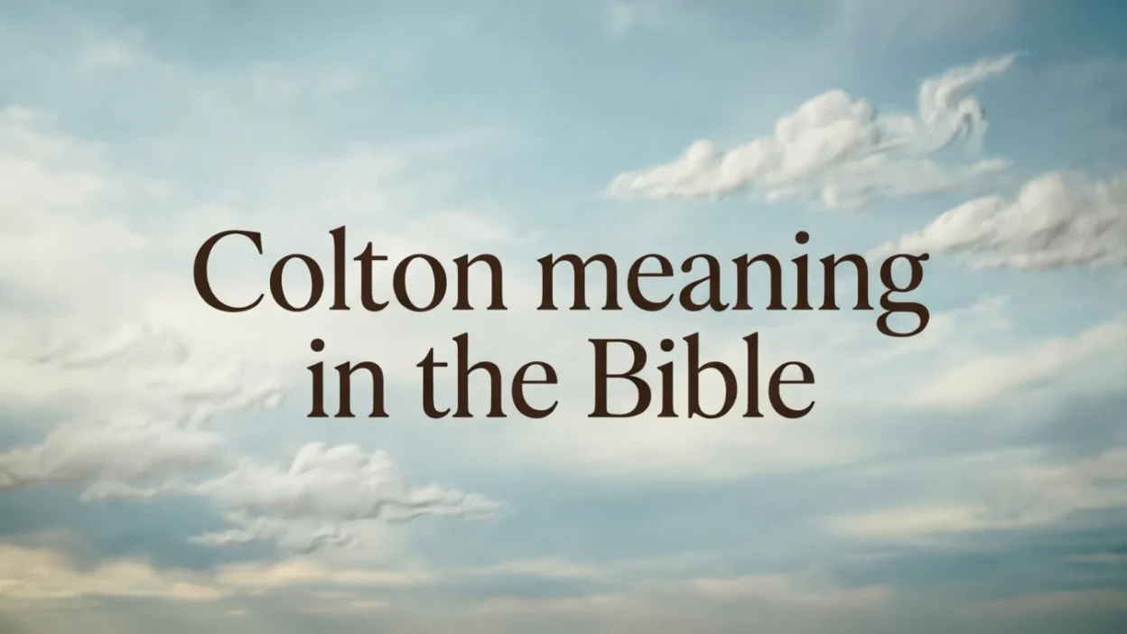 Colton Meaning in the Bible