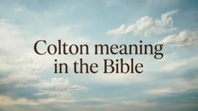 Colton Meaning in the Bible