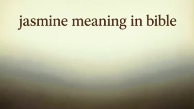 Biblical Meaning of Jasmine