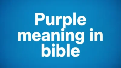 Biblical Meaning of the Color Purple